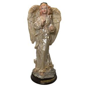 Premier collection angel statue vintage home‎ decor felt bottom Polyresin 8"